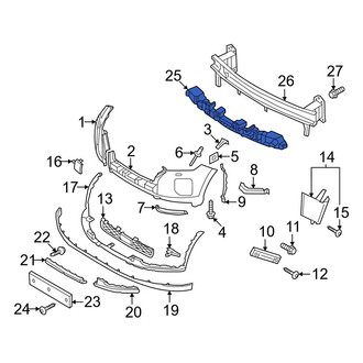 Hyundai OE - Front Bumper Impact Absorber