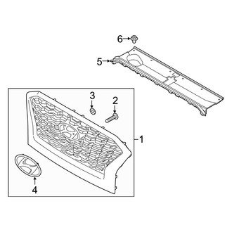 Hyundai OE - Front Bumper & Grille - Grille & Components