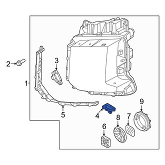 Hyundai OE - Right Lower Headlight Bracket