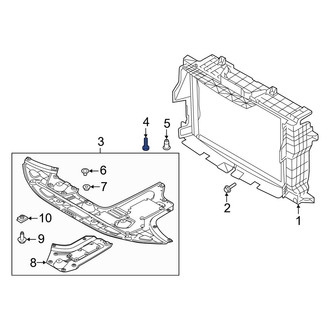 Hyundai OE - Radiator Support Splash Shield Bolt
