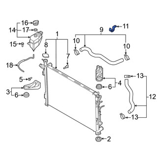 Hyundai OE - Engine Cooling Fan Shroud Clip