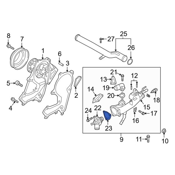 Engine Coolant Thermostat Gasket