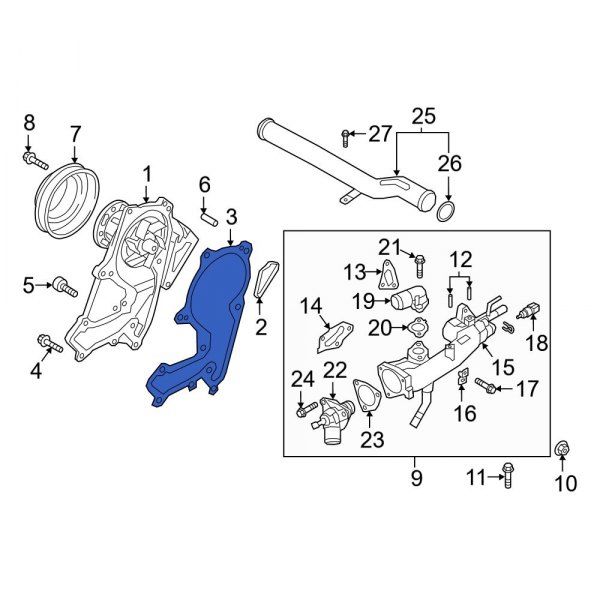 Engine Water Pump Gasket