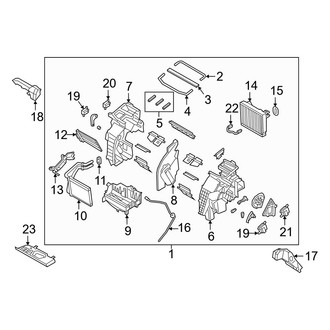 Hyundai OE - Air Conditioner & Heater - Front Evaporator