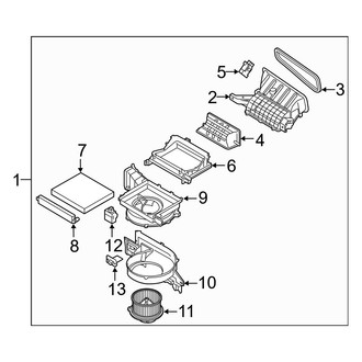 Hyundai OE - Air Conditioner & Heater - Blower Motor & Fan