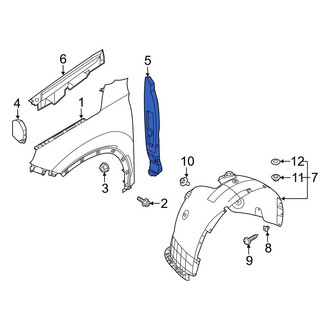 Hyundai OE - Front Right Lower Fender Insulator