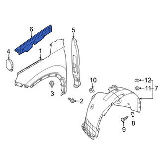 Hyundai OE - Front Right Fender Filler Panel