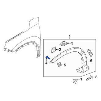Hyundai OE - Door Molding Screw