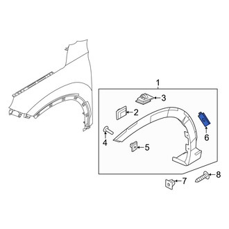 Hyundai OE - Wheel Arch Molding Nut