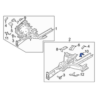 Hyundai OE - Left Upper Fender Bracket