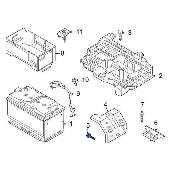 Battery Tray Bolt