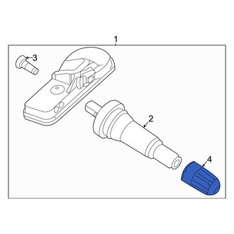 Hyundai OE - Tire Pressure Monitoring System (TPMS) Valve Stem Cap