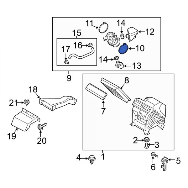 Engine Air Duct Clamp