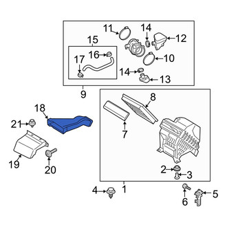 Hyundai OE - Front Engine Air Intake Hose