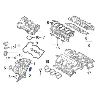 Hyundai OE - Right Engine Timing Cover Gasket