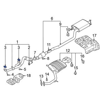 Hyundai OE - Front Left Exhaust Crossover Gasket