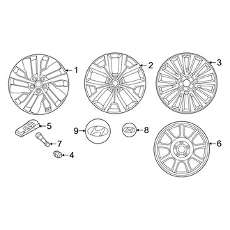 Hyundai OE - Wheels (Calligraphy / Limited / SE / SEL / XRT)