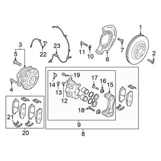 Hyundai OE - Disc Brake Caliper Washer