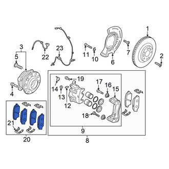 Hyundai OE - Front Disc Brake Pad Set