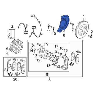 Hyundai OE - Front Left Brake Dust Shield
