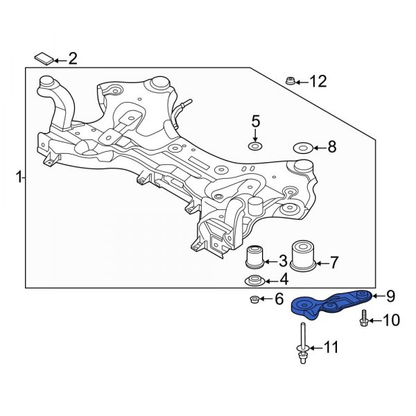 Suspension Subframe Reinforcement Bracket