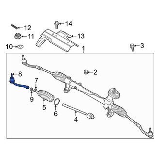 Hyundai OE - Inner Steering Tie Rod End