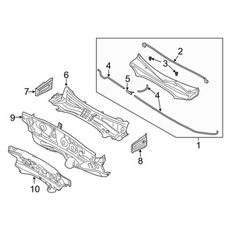 Hyundai OE - Front Windshield Washer Nozzle