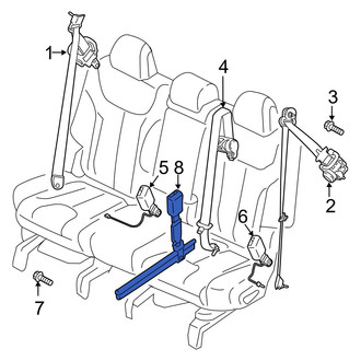 Hyundai OE - Center Seat Belt Receptacle
