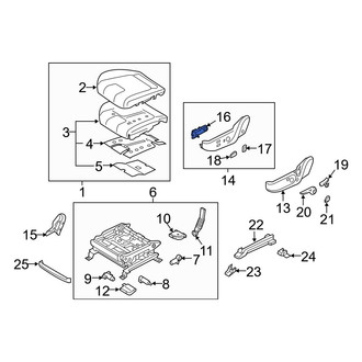 Hyundai OE - Front Left Power Seat Switch