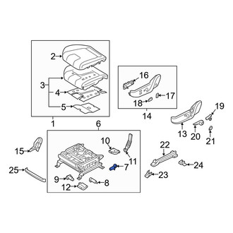 Hyundai OE - Front Left Seat Motor