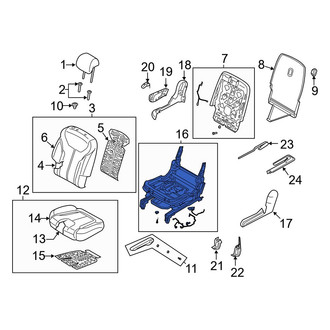 Hyundai OE - Center Right Seat Track