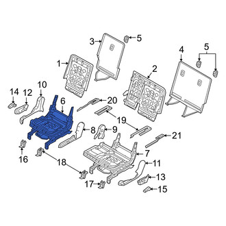 Hyundai OE - Center Right Seat Track