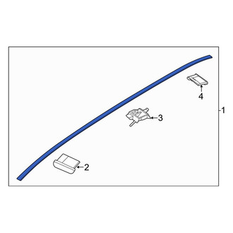Hyundai OE - Right Roof Molding
