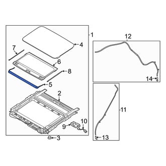 Hyundai OE - Sunroof Deflector