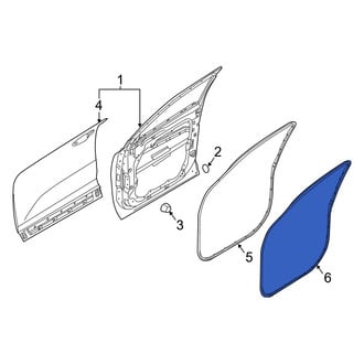 Hyundai OE - Front Left Inner Door Seal