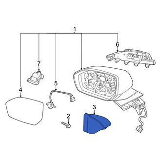 Hyundai OE - Front Left Door Mirror Trim Ring