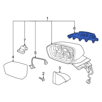 Hyundai OE - Front Left Door Mirror Cover