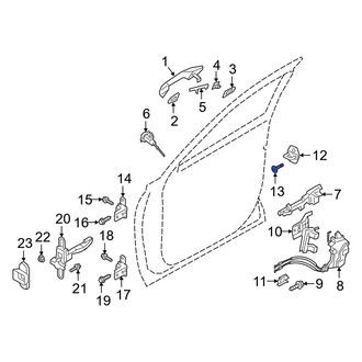 Hyundai OE - Door Lock Striker Plate Screw