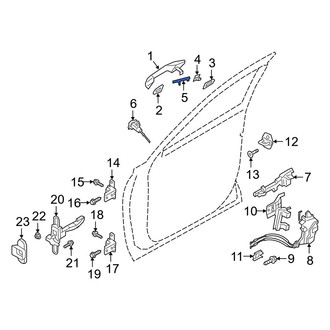 Hyundai OE - Front Left Outer Exterior Door Handle Cover