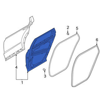 Hyundai OE - Front Left Door Shell