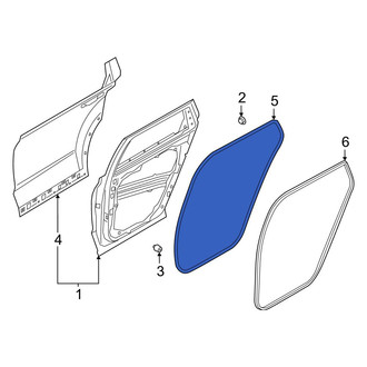 Hyundai OE - Rear Right Outer Door Seal