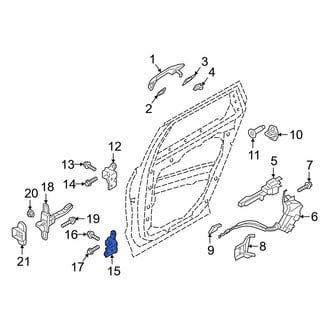 Hyundai OE - Front Left Lower Door Hinge