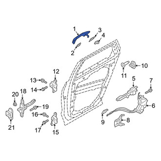 Hyundai OE - Front Left Outer Exterior Door Handle
