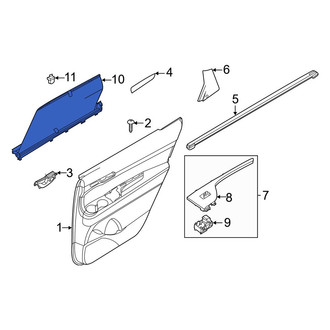 Hyundai OE - Rear Right Door Glass Sunshade