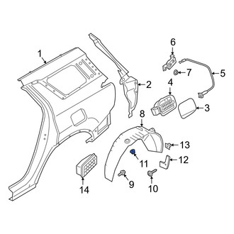 Hyundai OE - Fender Liner Nut