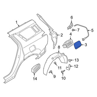 Hyundai OE - Rear Fuel Filler Door