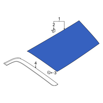 Hyundai OE - Rear Left Quarter Glass