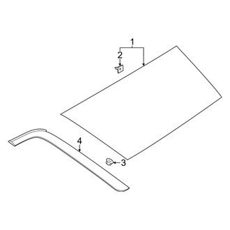 Hyundai OE - Quarter Panel - Glass