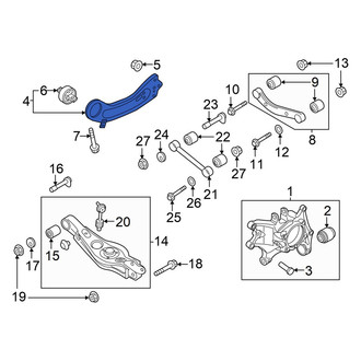 Hyundai OE - Rear Left Suspension Trailing Arm