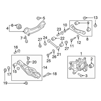 Hyundai OE - Rear Suspension - Suspension Components (FWD)